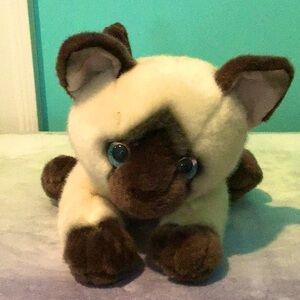 Aurora adorable Siamese cat stuffed animal